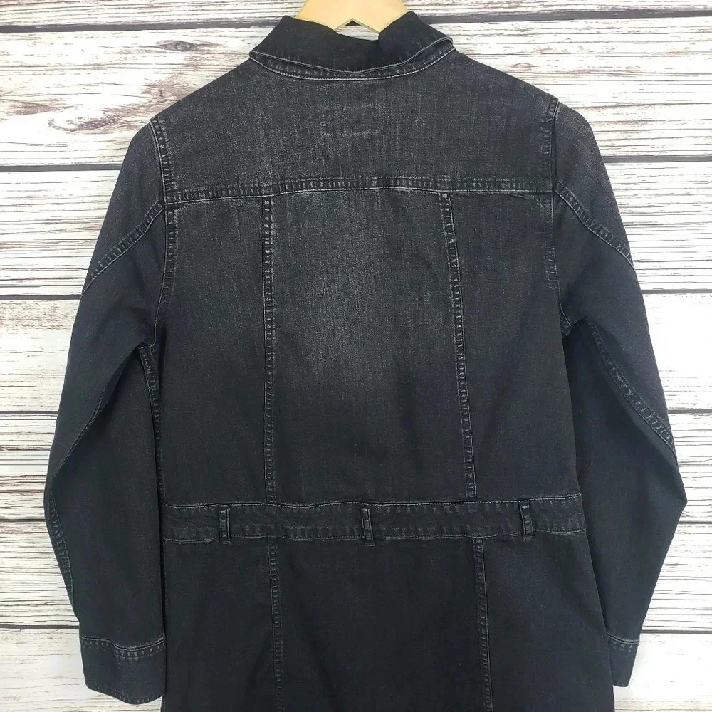 LOGO by Lori Goldstein Sz 2 Denim Duster Jacket